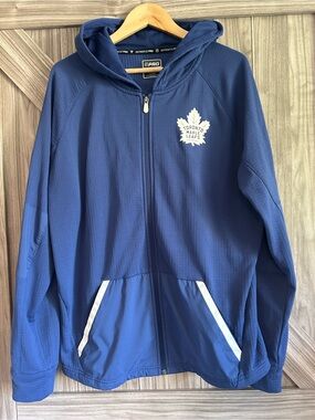 Toronto Maple Leafs Fanatics Authentic Pro Full-Zip Jacket Hoodie - Men's Large